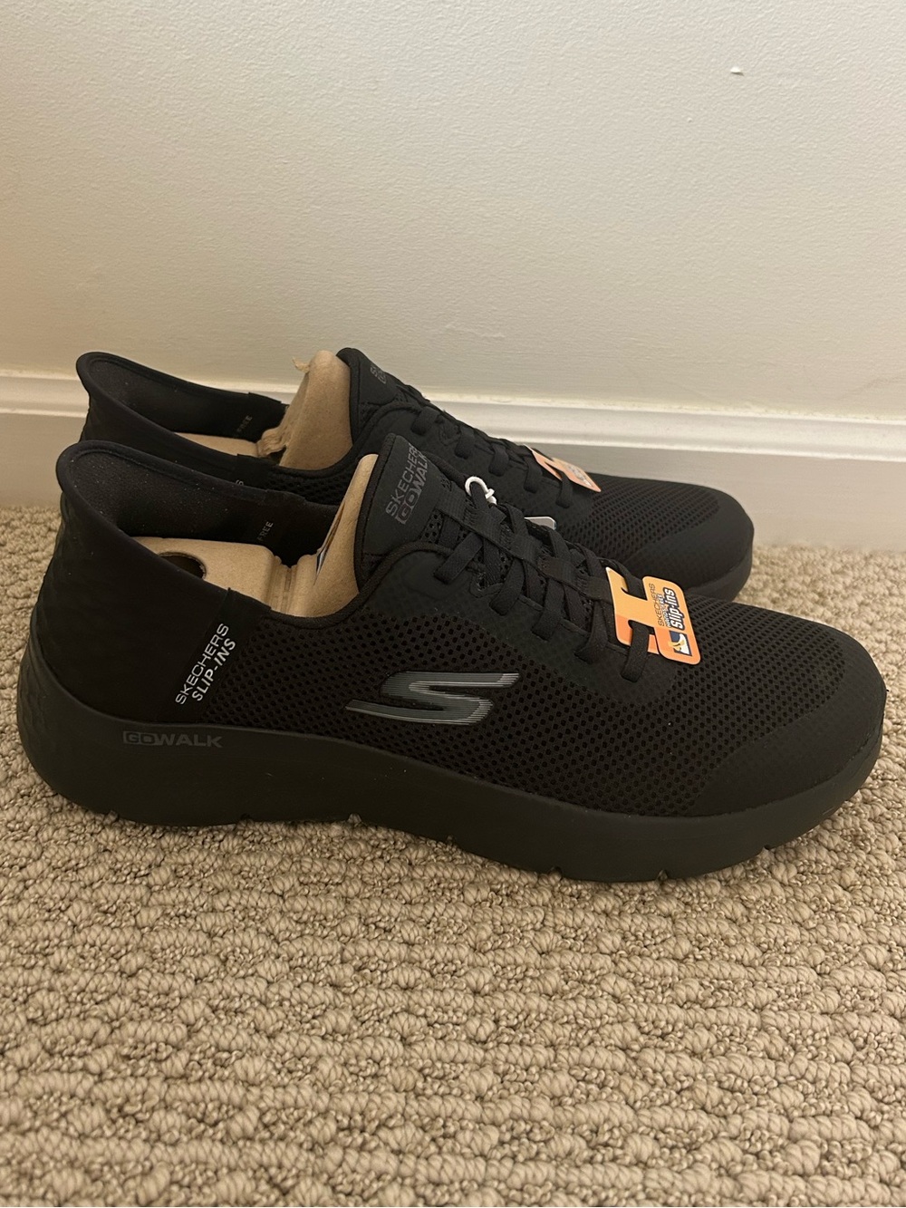 Skechers Women’s Sneaker Go Walk Flex Hands Free Slip-In Black Size 11